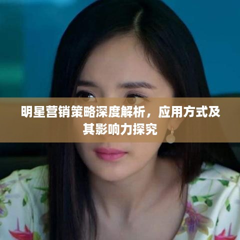 明星營(yíng)銷策略深度解析，應(yīng)用方式及其影響力探究