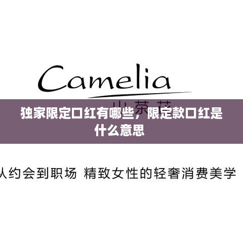 獨家限定口紅有哪些，限定款口紅是什么意思 