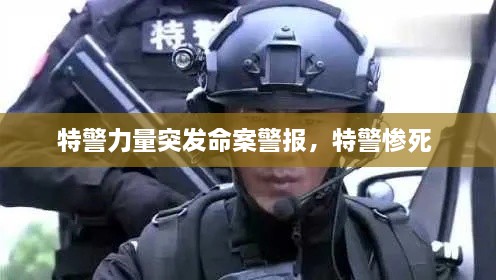特警力量突發(fā)命案警報(bào)，特警慘死 