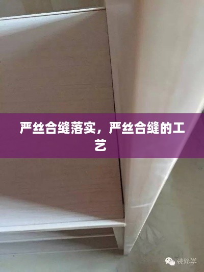 嚴絲合縫落實，嚴絲合縫的工藝 