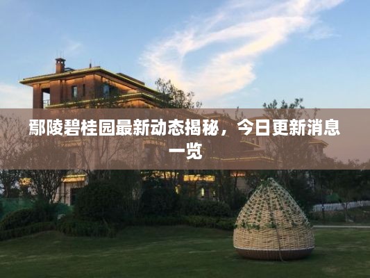 鄢陵碧桂園最新動(dòng)態(tài)揭秘，今日更新消息一覽