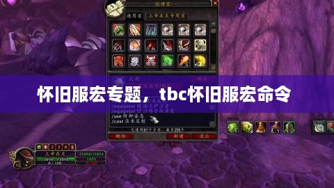 懷舊服宏專題，tbc懷舊服宏命令 