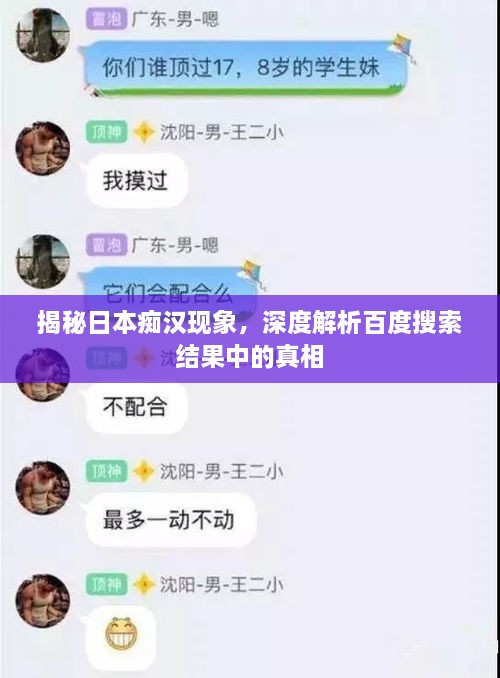 揭秘日本癡漢現(xiàn)象，深度解析百度搜索結(jié)果中的真相