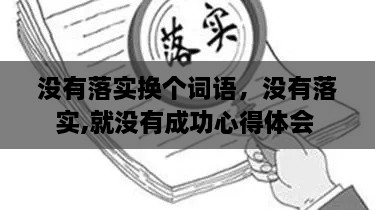沒有落實(shí)換個(gè)詞語，沒有落實(shí),就沒有成功心得體會 