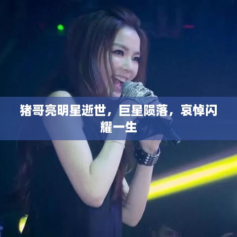 豬哥亮明星逝世，巨星隕落，哀悼閃耀一生