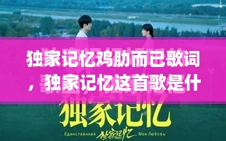 獨(dú)家記憶雞肋而已歌詞，獨(dú)家記憶這首歌是什么意思 