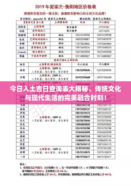 今日入土吉日查詢表大揭秘，傳統(tǒng)文化與現(xiàn)代生活的完美融合時(shí)刻！