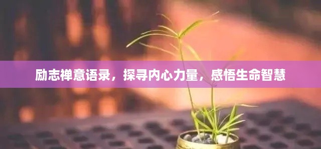 勵志禪意語錄，探尋內(nèi)心力量，感悟生命智慧