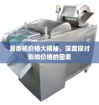 薯條機價格大揭秘，深度探討影響價格的因素