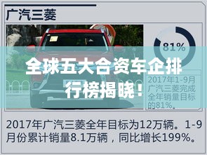 全球五大合資車企排行榜揭曉！