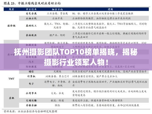 撫州攝影團隊TOP10榜單揭曉，揭秘攝影行業(yè)領(lǐng)軍人物！