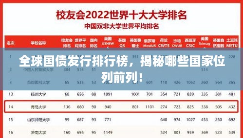 全球國債發(fā)行排行榜，揭秘哪些國家位列前列！