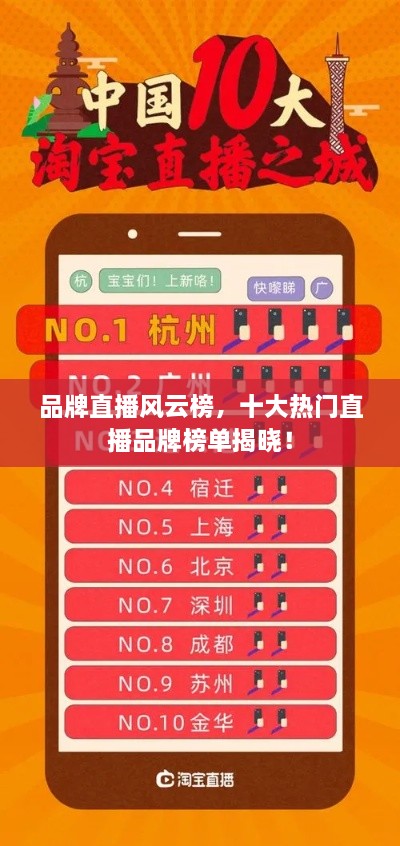 品牌直播風(fēng)云榜，十大熱門直播品牌榜單揭曉！