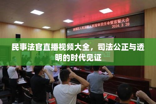 民事法官直播視頻大全，司法公正與透明的時(shí)代見證