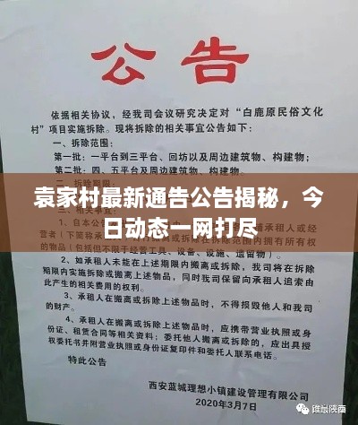 袁家村最新通告公告揭秘，今日動態(tài)一網打盡