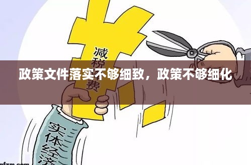 政策文件落實不夠細致，政策不夠細化 