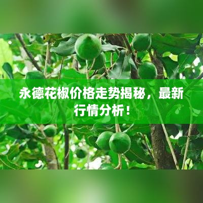 永德花椒價格走勢揭秘，最新行情分析！