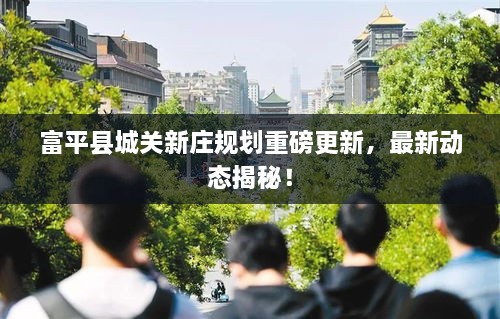 富平縣城關新莊規(guī)劃重磅更新，最新動態(tài)揭秘！